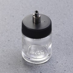 1 Pc Airbrush Bottle Set – 2 Glass Paint Pot Bottles with Caps