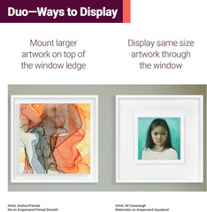 Duoframe 5×7 Solid Hardwood 2-in-1 Frame for Art, Photos & Wall Decor
