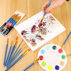 AROIC Acrylic Paint Brush Set, 24pack/240pcs Nylon Hair Paint Brushes for Acr…