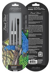 WC-3208S Black Velvet Variety Set, Professional Premium Artist Paintbrushes f…