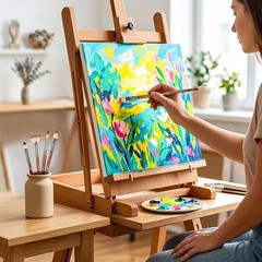 Comprehensive 12pcs Paint Brush Set – Flat, Round, Fan & More for Every Artist