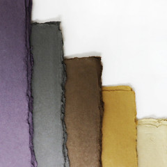 ARTWAY INDIGO ECO HANDMADE 100% COTTON-RAG RECYCLED PAPER-5 EARTH COLOURS