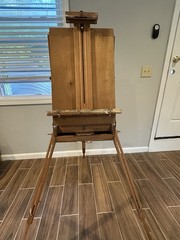 Jullian Vintage Wooden French Sketch Box Portable Easel, Made in France