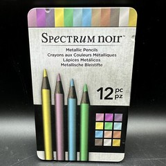 Spectrum Noir Metallic Art Drawing Coloring Pencils Multicolor 12Pack