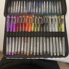TANMIT Glitter Gel Pens, 80 Pack With Refills & Case for Adults Coloring