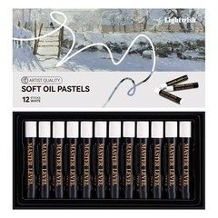 LIGHTWISH White Oil Pastels – 1 Count (Pack of 1), Color(12 Sticks)