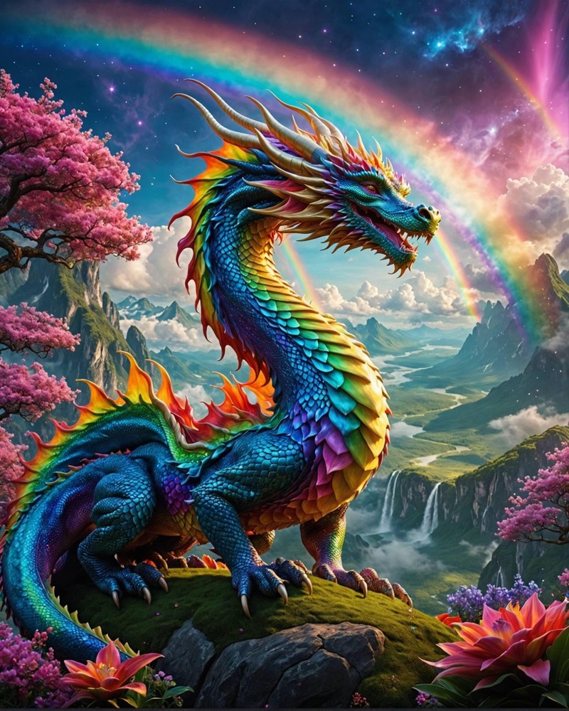 Dragon Paint By Numbers Kit For Adults Beginner Colourful 16×20 inches, DD051