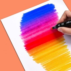 50 Sheets Watercolor Paper Cotton 140LB/300GSM Thick Off-White Cold Press Paper