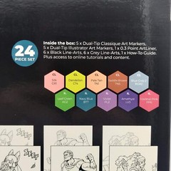 Spectrum Noir Like a Pro Art Kit Manga & Comic Heroes 24pc Set Art by Nicola Yau