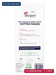 Swisspers Hot Colored Swab-500 ct (Color May Vary)