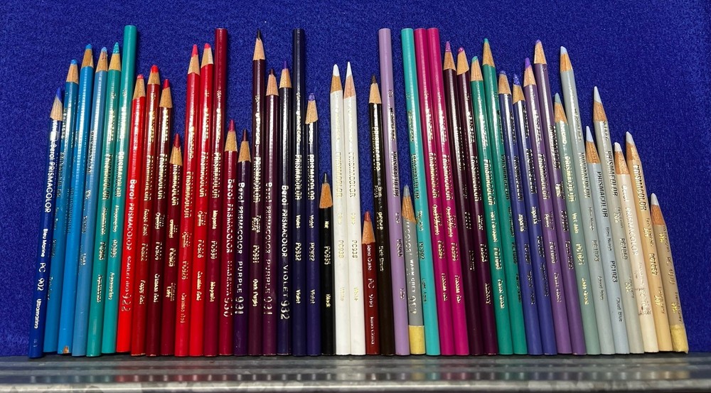 VTG Sanford and Berol Prismacolor Pencils Mixed Lot of 45