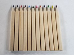 Lot Of 145 Pack 12 Colors Natural Wood Drawing Pencil w/ Sharpener Carton Bottle