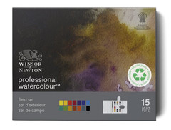 Winsor & Newton Professional Watercolor/Watercolour Field Set, 15pc
