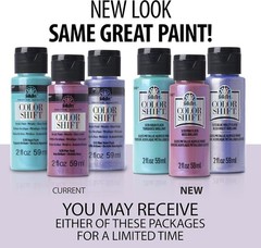 Purple Flash Color Shift Acrylic Paint 2 Oz, Vibrant Metallic Finish for Crafts