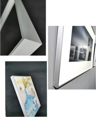 DIY Metal Floating Frame for 16X20 Canvas Painting Art,4/5″(2.1cm) Depth, gold
