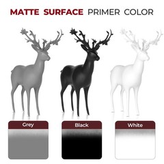 Nicpro Black, Gray, White Surface Primer 2 Fl Oz (Pack of 3), 3 Colors
