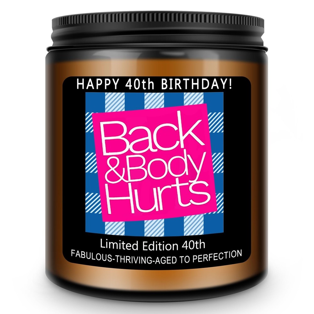 Homsolver 40th Birthday Gifts Women Men, Happy Brown