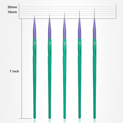 Detail Paint Brushes, Ultra Fine Tip Thin Brush for Fine Detailing & Art Pain…