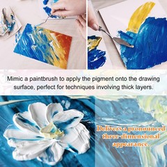 Painting Palette Knife 8.39″ Stainless Steel Angled Blade Silver
