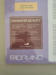 Fabriano Artistico 140 lb. Cold Press 20 Sheet Block 9×12″ – Extra White ART