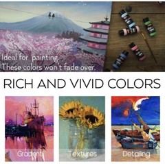 Acrylic Pouring Paint of 36 Bottles (2 oz/60ml) 32 Assorted Colors Set