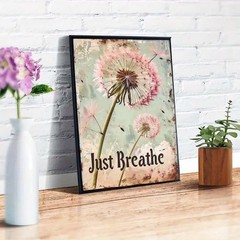 Dandelion Paint by Numbers Kit for Adults DIY Floral Canvas Art Painting