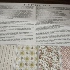 Iron Orchid Designs – IOD – Paint Inlays – Brand New -Latice Rose