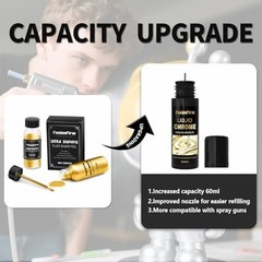 High Gloss Gold Liquid Leaf Paint – Alcohol-Based Airbrush Paint 2 Fl Oz