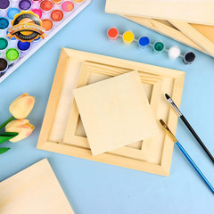 Unfinished Wood Canvas Panel Boards Painting Pouring Art Craft 18 Pack