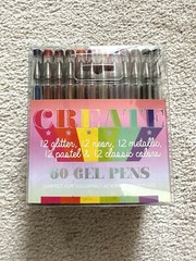 Set Of 60 Gel Pens Set Glitter Pastel Neon Metallic NEW
