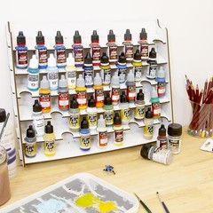 – Paint Organizer | Wall-Mounted Acrylic Holder for Model Paints & Brushes | …