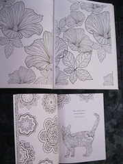 Colouring Book x 2 – Pretty Patterns / Keep Calm and Colour Cats – for Adults