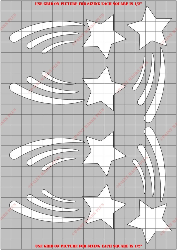 SHS4900W Shooting Star Water Based Vinyl Masking/ Stencil Kit