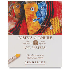 Sennelier Oil Pastel Set – Assorted Colors, Set of 24