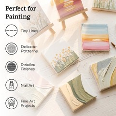 Miniature Paint Brushes Set of 13, Detail Brushes for Acrylic, Oil, Watercolo…