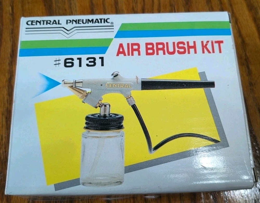 Central Pneumatic Air Brush Kit 15-50 PSI # 6131 Spray Pattern 1/4″ – 1-1/2″ O/B