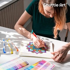 Shuttle Art 260 Pack Gel Pens Set, 130 Colors with 130 Refills for Adults Colori