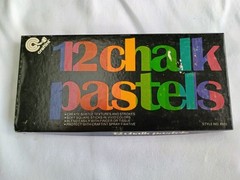Vtg Chalk Pastels Craftint 12 sticks Style 8595