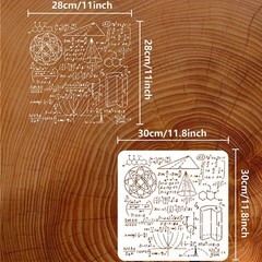 1set PET Hollow Out Drawing Painting Stencils for Scrapbook Photo Album Number
