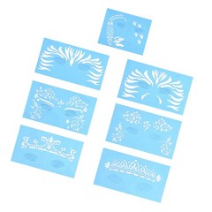 7pcs Reusable Face Paint Stencil For Flower