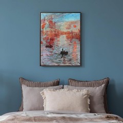 Akfado 36×36 Canvas Floater Frame Dark Brown Metal DIY No Glass Back