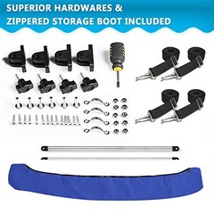 10 Optional Colors Available 3-4 Bow 13 Bimini Top Cover – 13 Different Sizes