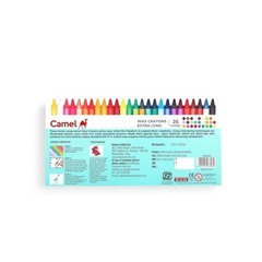 Camel Camlin Kokuyo Extra Long Wax Crayons – 24 Shades z776