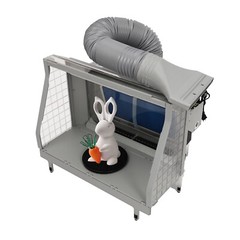 Airbrush Spray Booth Dual-filter Portable Hobby Airbrush Paint Spray Booth W/led