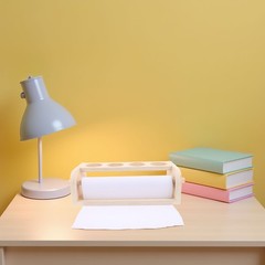 Paper Roll Dispenser: Kids Wooden Art Easel with 500x29cm/96.85×11.42in Paper