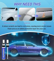 Black Touch Up Paint for Cars, Car Paint Touch Up Pen with Varnish Clear Coat Pe
