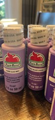 Assortment of Purple Acrylic Paint 1 oz Bottles 16 Total