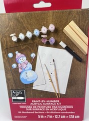 3 Artist’s Loft Paint by Number Kits Acrylic Surface Christmas 5 in. x 7 in.