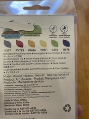 BRAND NEW Ohuhu Oahu Alcohol Markers (Chisel & Fine) 6 Colors Art Pens