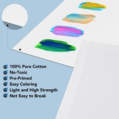 8 Pack White Canvases for Painting Canvas Boards 3 Sizes Art Supplies